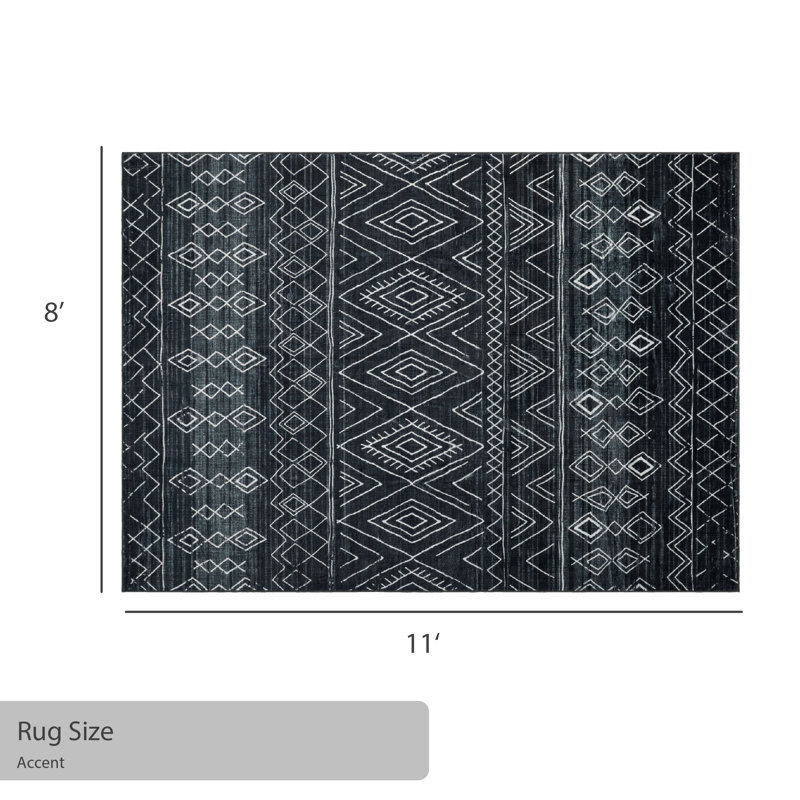 Jean Pierre New York Janae Machine Washable Dream Mink Printed Chenille Rugs, Rectangle 8' x 11'