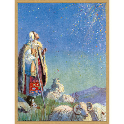 «It Came Down As A Shower Of Sparks» par Charles Edmund Brock, reproduction d'art sur toile encadrée