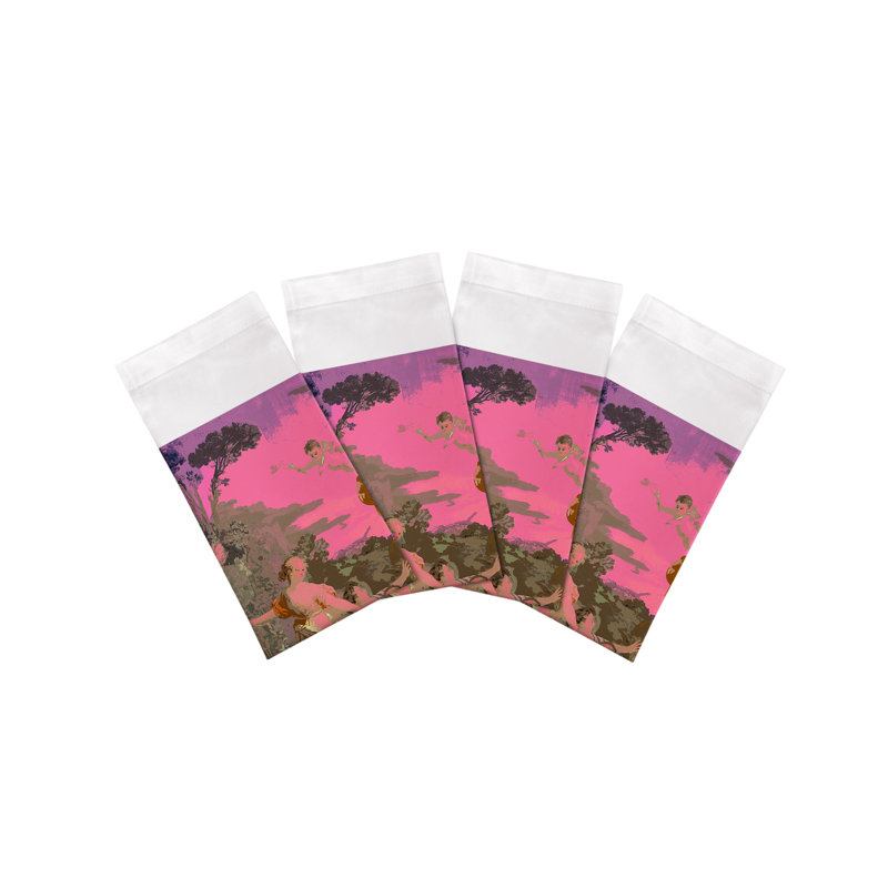 Cyprus Picnic Cotton Sateen Dinner Napkins, Pop Pink