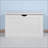 Storage Bench Lift-Top with Safety Hinges, Off-White | Entryway | MDF