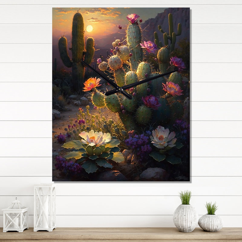 Jareka - Mountains Wall Clock, 40" H x 30" W x 1" D