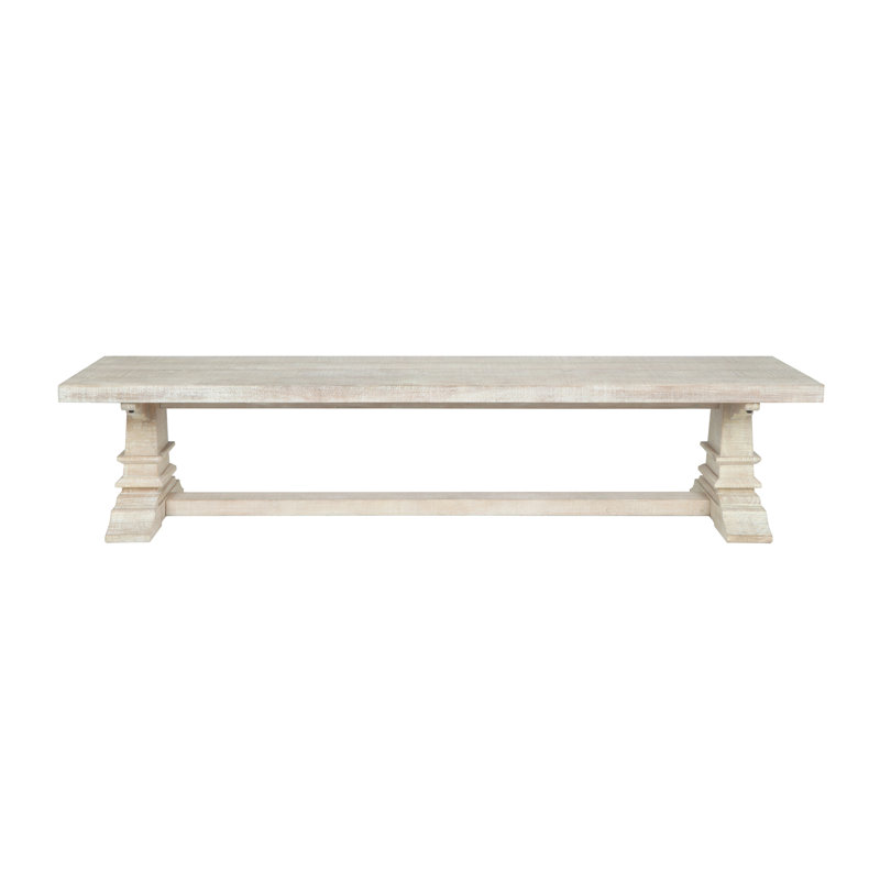 Allegra Reclaimed Pine Wood Dining Bench, 18"H x 82"W x 16"D