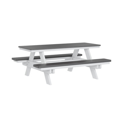 Outdoor Rectangular Picnic Table