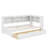 Twin Size Daybed With Drawers, Cabinets And USB-1605234631
