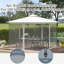 10' X 10' Universal Replacement Mesh Sidewall Netting For Patio Gazebos And Canopy Tents With Zippers, (Sidewall Only)-122524101
