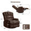 Fauteuil inclinable berçant et pivotant manuel de 39,7 po Breasha-886957106