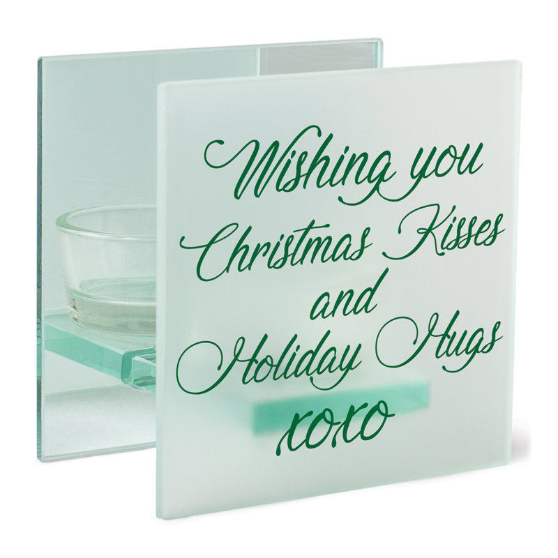 Photophore en verre 4 po avec bougie inclus