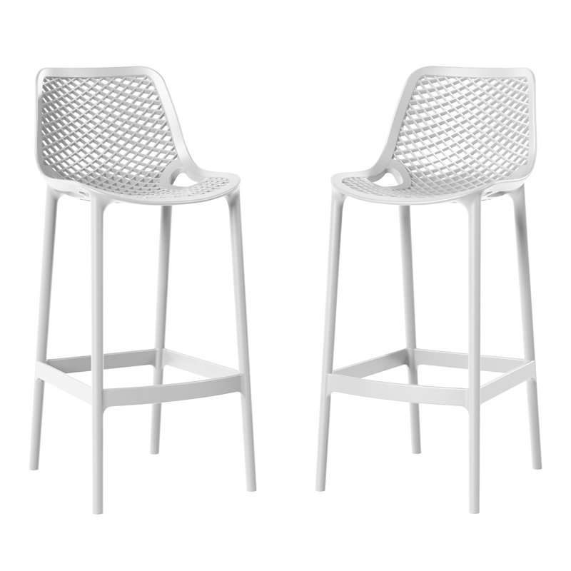 Tabouret de bar 29,5 po (ensemble de 2), White