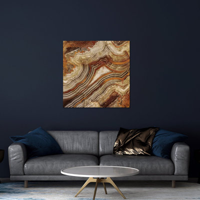 Impression sur cuivre bruni sur verre acrylique