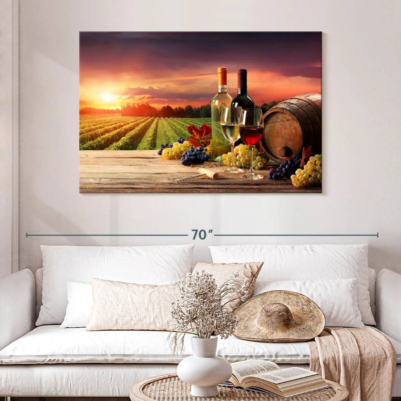 Yarlin Wine Vineyard Vista, H 32 po x l 48 po