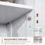 Armoire de rangement autoportante moderne avec comptoir pour four à micro-ondes