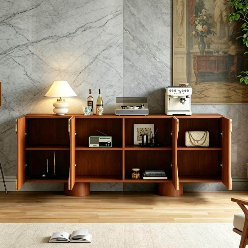 Buffet grande capacité de style rétro, H 31,5 po x l 78,74 po x P 17,72 po