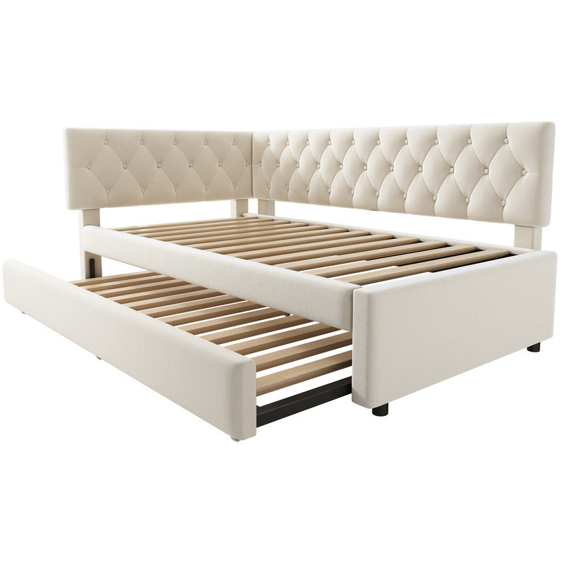 Metal Daybed, Beige