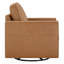 Fauteuil d'appoint pivotant en cuir véritable Weston-117357148