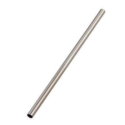 4 pailles en acier inoxydable, finition en métal
