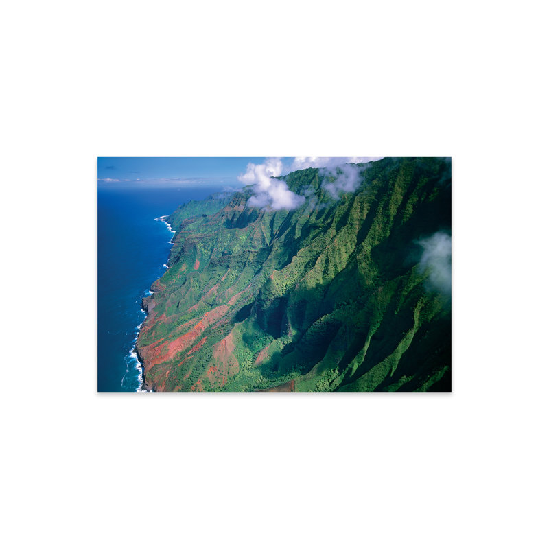 " Rugged Cliffs Along Na Pali Coast State Park, Kauai, Hawaii " Print