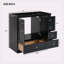 [Cabinet seulement] Meuble-lavabo noir de 36 po (lavabo non inclus)
