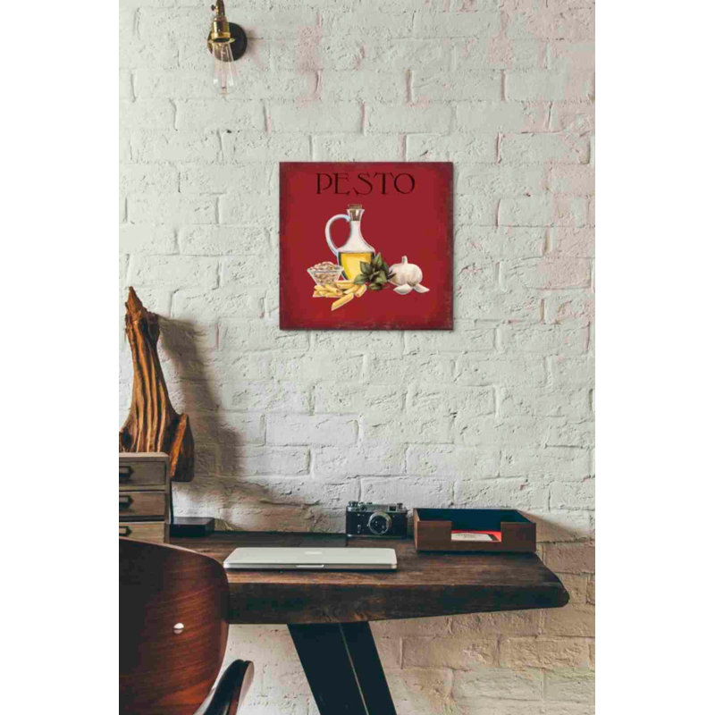 «Italian Cuisine II» par Marco Fabiano, art mural sur toile, H 12 po x l 12 po x P 0,75 po