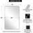 Inse Modern Rounded Rectangle Bathroom Vanity Mirror | Stainless Steel Frame-1664187101-1664187103