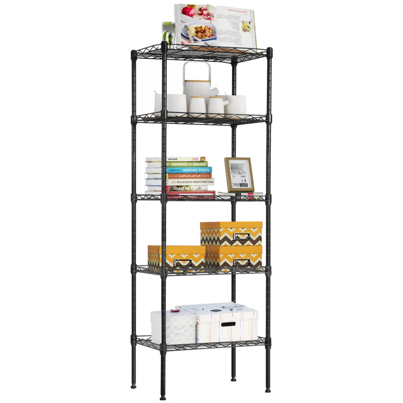 Étagère en métal, étagère de rangement robuste pour la cuisine, le garde-manger, le garage, la salle de lavage et le rangement utilitaire