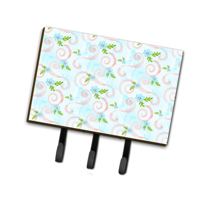 Metal Wall Organizer with Key Hooks