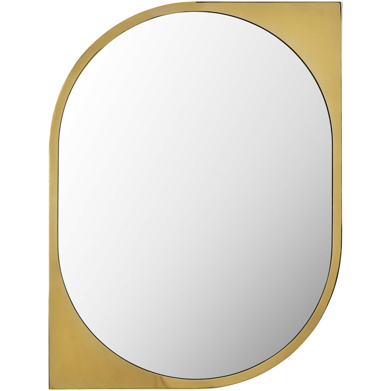 Esyal Metal Arch Wall Mirror, 36" H x 24" W