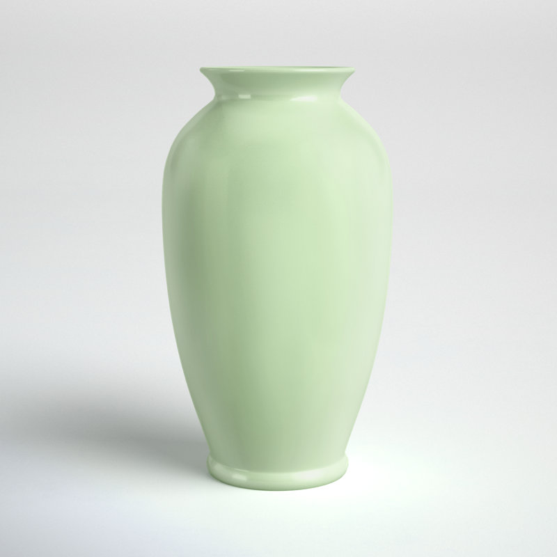 Amesha Tung Chi Table Vase, Solid Green