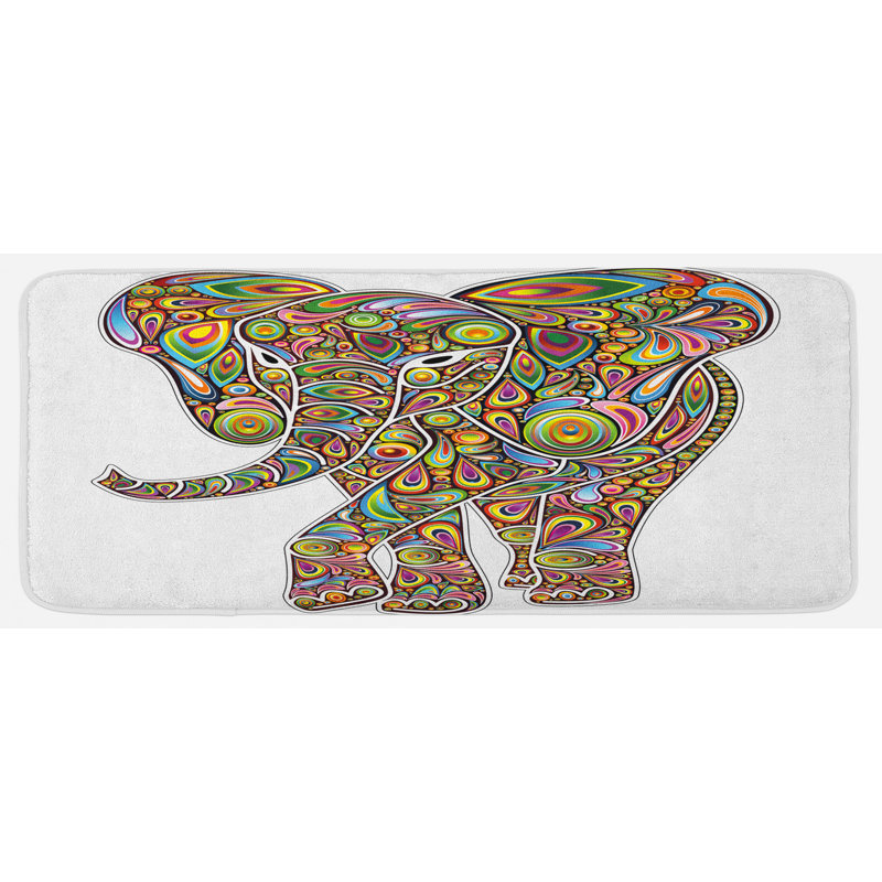 Eclectic Polyester Kitchen Mat