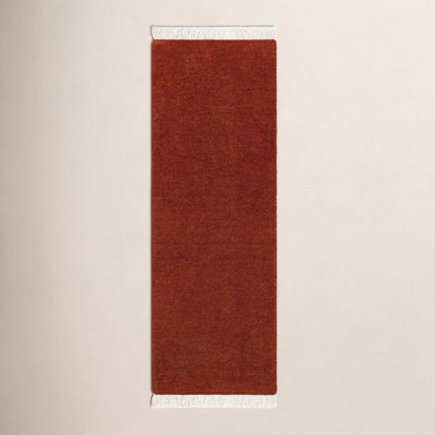 Clio Hand-Woven Red Wool Rug