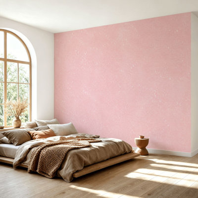 Wall Mural Peel and Stick Wallpaper Glitter Pink Sparkly Bling Fine Tones Even Distribution Subtle Shimmer Self-Adhesive Removable Contact Paper Wall Decor for Living Room Bedroom 69"H x 96"W