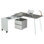 Office Desk, L Shaped Desk, Computer Desk ,Writing Desk ,Wood Desk, Modern Desk,Grey
