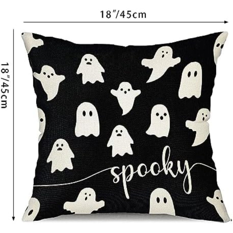 Housse de coussin d'Halloween 18X18