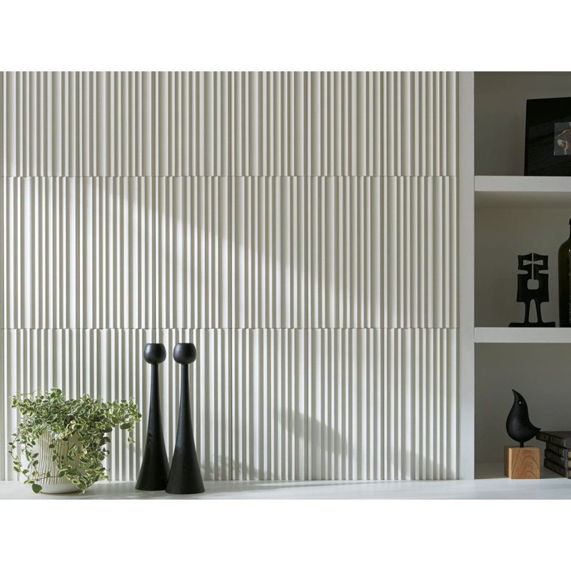 Granas Vague 5.96 in. x 11.93 in. Glazed Ceramic Tile, Gray