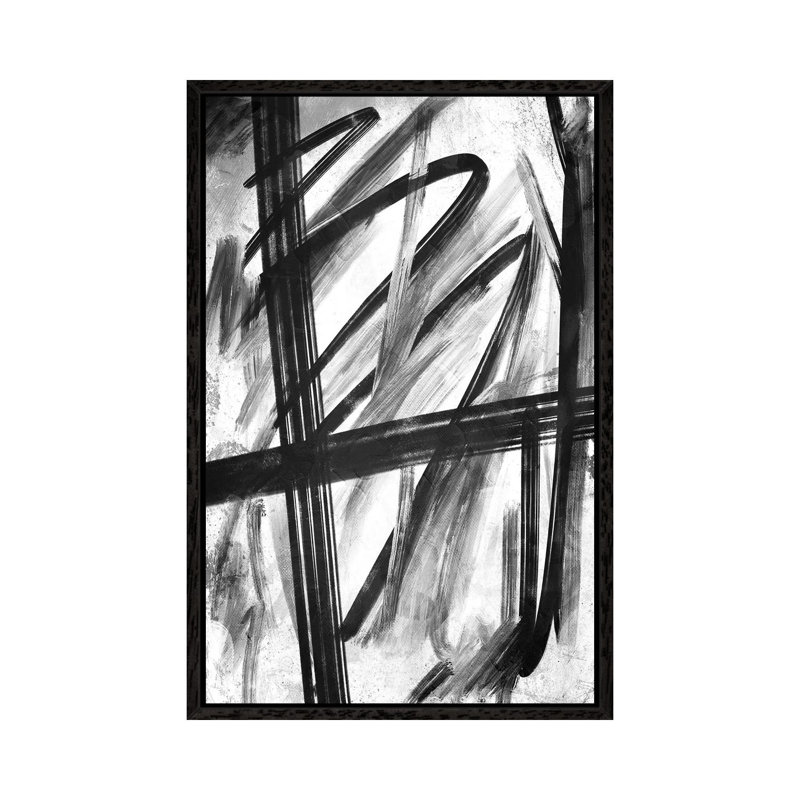 Feelings by On Rei - Painting on Canvas, Black Framed, 66.04cm H x 45.72cm W x 3.81cm D
