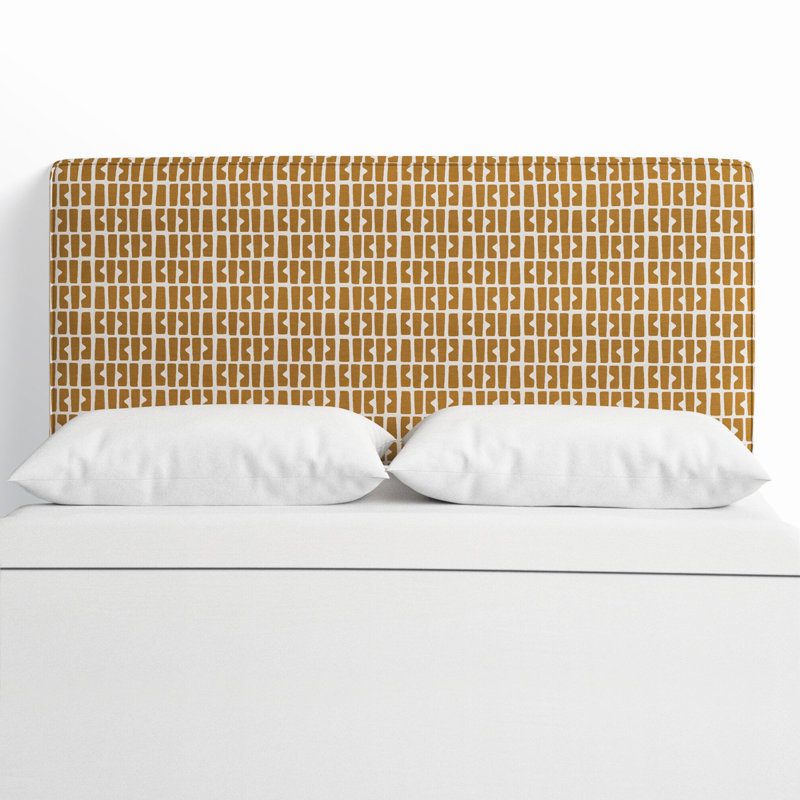 Tête de lit tapissier Marquise, Très grand, Bloc Panel Mustard