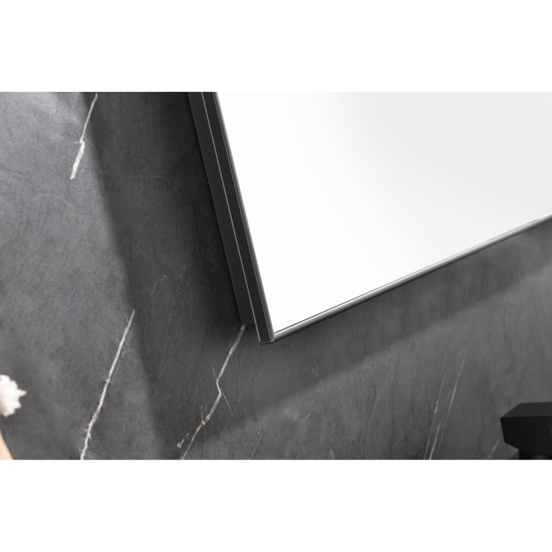 Grand miroir de meuble-lavabo avec dossier à DEL, 48 po x 36 po, brouillard, fixation murale, réglable pour une application de maquillage optimale, réglable de 48 po x 36 po, un magnifique décor