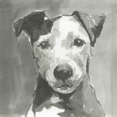 A A Neutral Modern Dog VI par Cartissi - reproduction d'art sur toile tendue