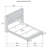 Rohnan 61-inch Upholstered Queen Wingback Bed Grey-114385234-96122306