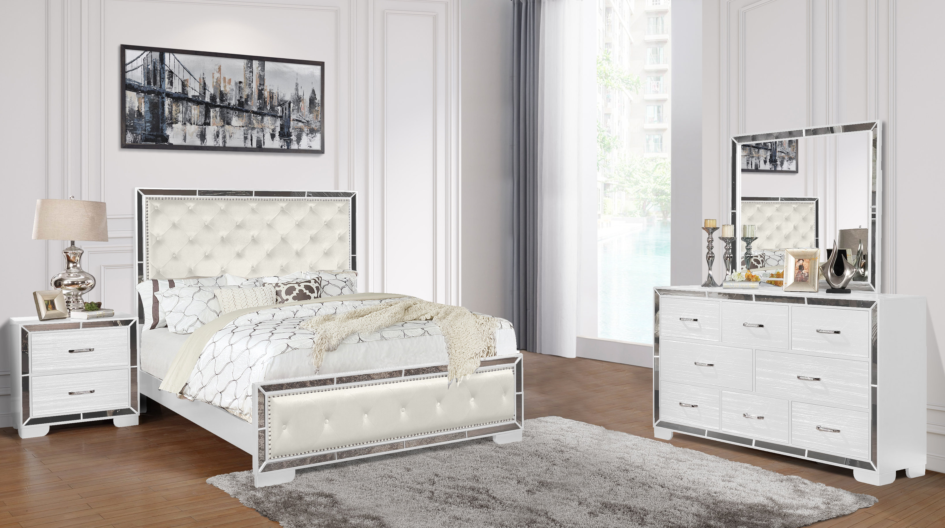 The WADE 4 PC BEDROOM SET available at Complete Suite Furniture