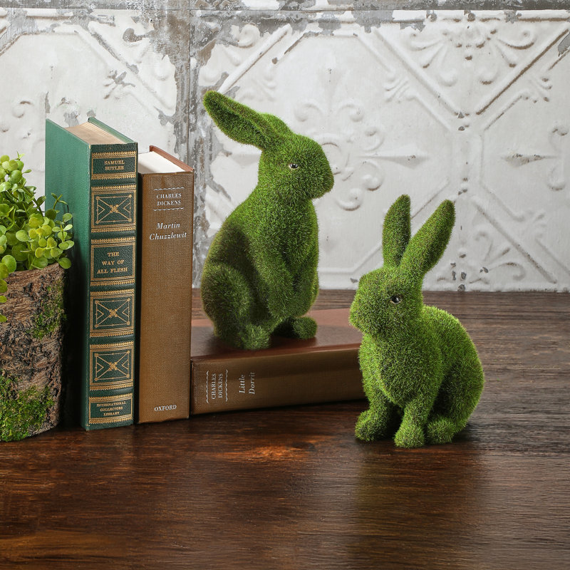 Lapin assis en mousse 7-8 "en résine  