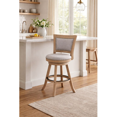 Falken Swivel Upholstered Counter & Bar Stool