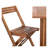 Laoise 4 - Person Acacia Wood Patio Dining Set with Rectangular Table-22809929