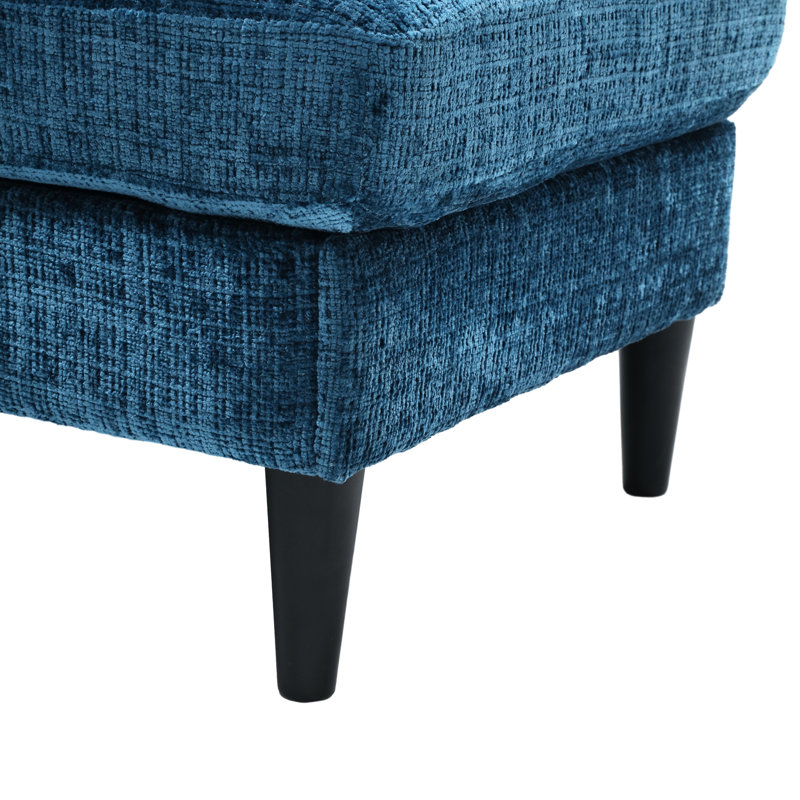Canapé modulaire avec revêtement en chenille et rangement en L pour la maison