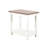 Dean Accent Side Table w Shelf, 26 Inch Rectangular Brown, White
