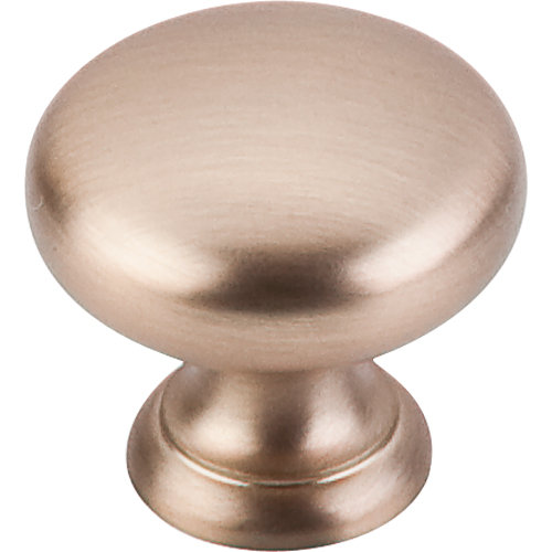 Mushroom 1 1/4" Diameter Round Knob, Brushed Bronze