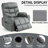 Upholstered Heated Massage Chair-1414913814