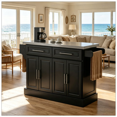 Portable Island Table,Kitchen Island Cart,Modern Kitchen Cart