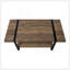Table basse moderne et moderne avec tablette supplémentaire pour le salon, élégante et fonctionnelle