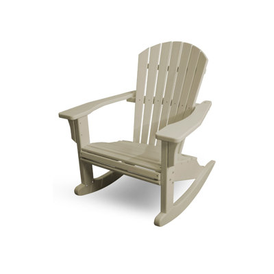 Chaise berçante en coquillage POLYWOOD
