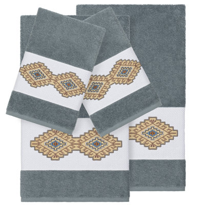 Gianna Embellished 4 Piece Towel Set